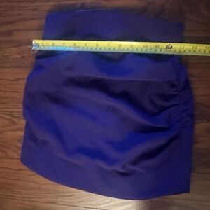 Zara purple mini ruched skirt